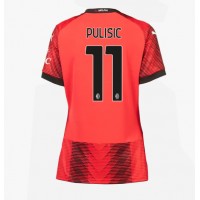 AC Milan Christian Pulisic #11 Domáci Ženy futbalový dres 2023-24 Krátky Rukáv
